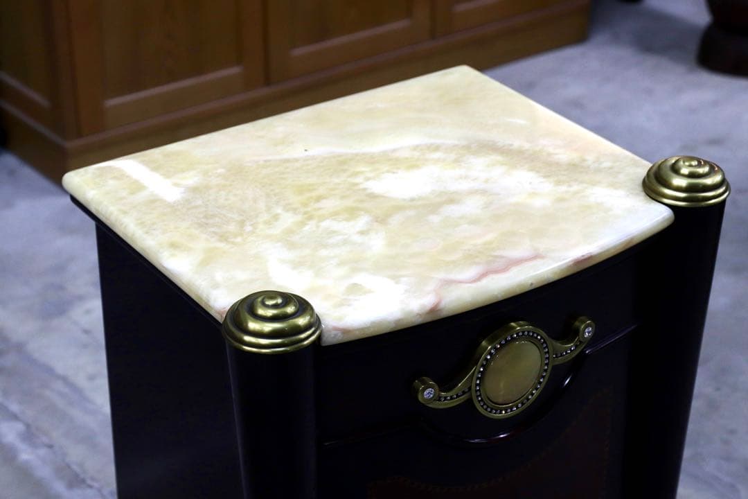 GMIS144A○クラシック アンティーク調 ベッドサイドテーブル エンドテーブ