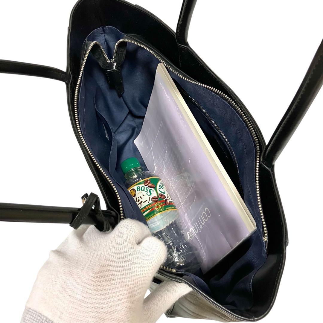 【美品】ユナイテッドアローズ グリーンレーベル リラクシング トートバッグ　黒