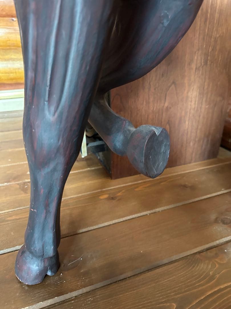 木製　大きな馬のオブジェ　希少品　クリスマスに！素敵！