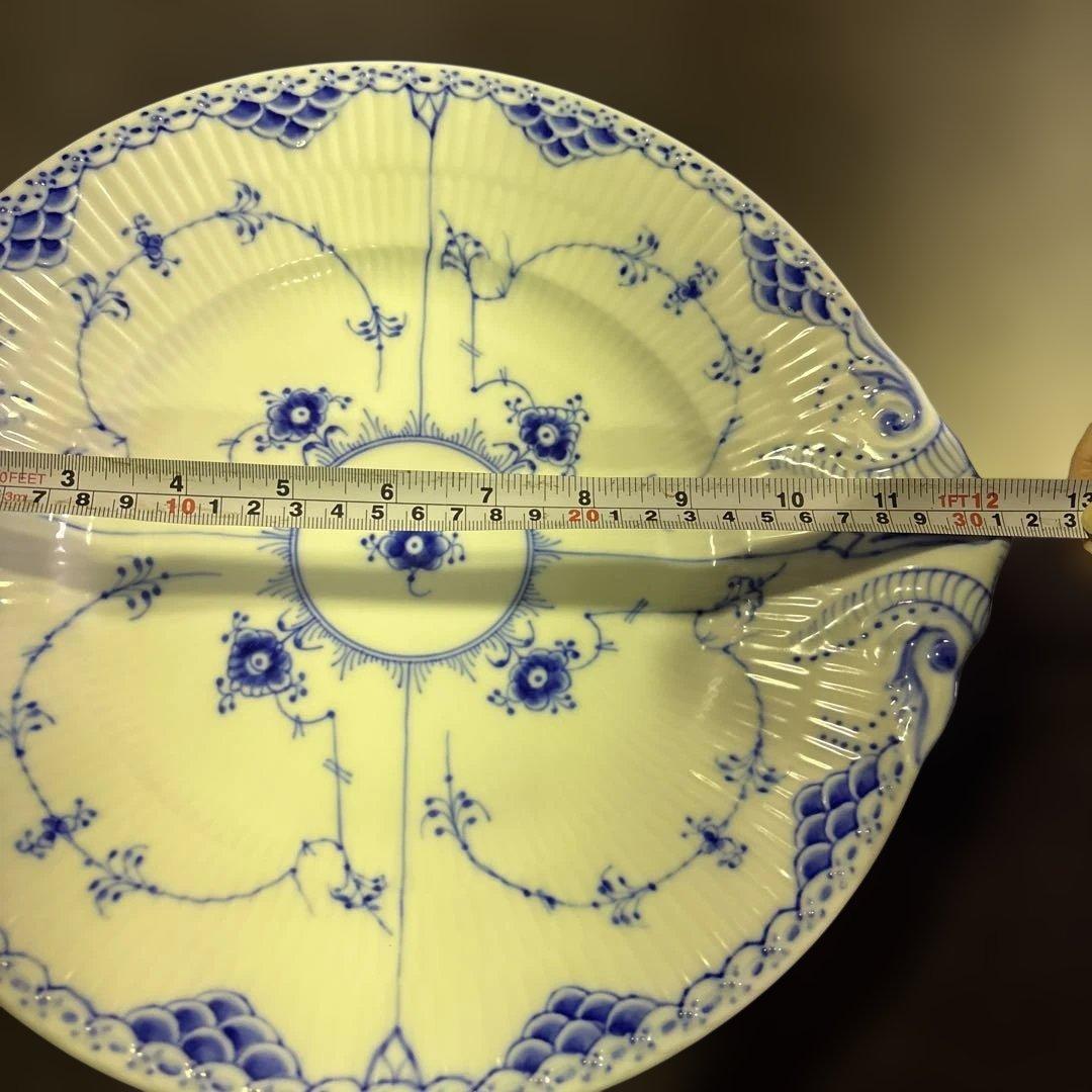 S2235 ロイヤルコペンハーゲン ハーフレース 耳付き大皿