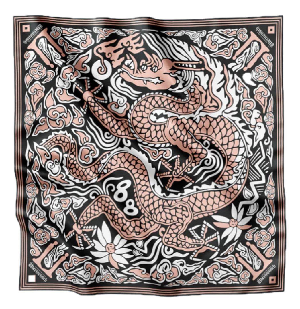 Xmasセール　übermensch Gドラゴン バンダナ・スカーフ　BLACK