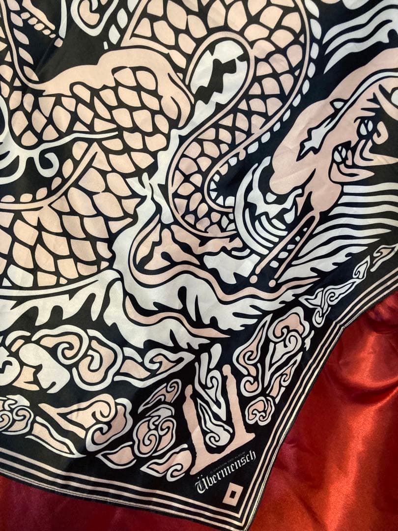 Xmasセール　übermensch Gドラゴン バンダナ・スカーフ　BLACK