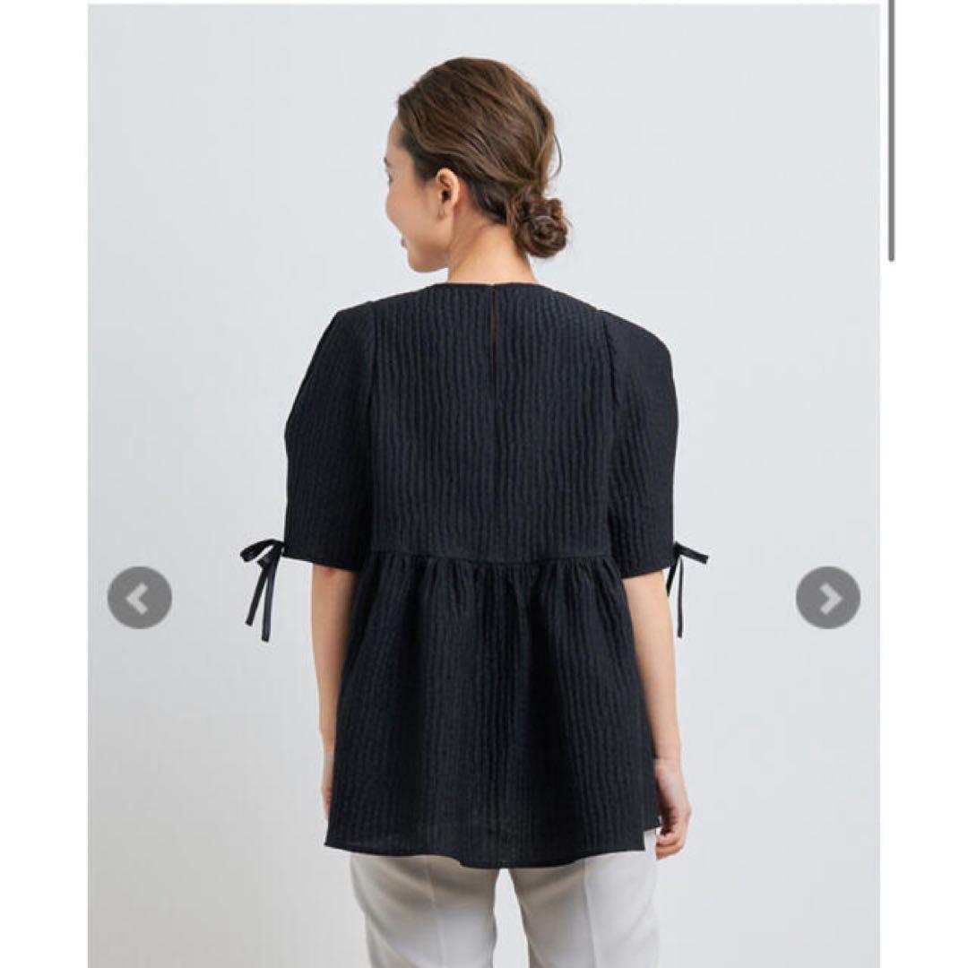 yori フクレフレアブラウス　BLACK 36