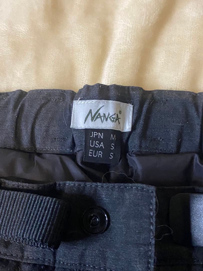 Amedama　ナンガ焚火ダウンパンツ /JPN M/ GRY(コゲ有)