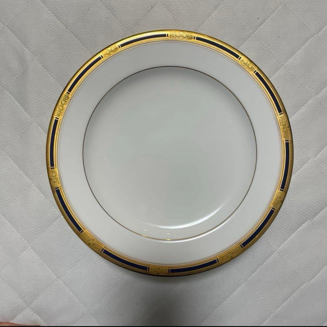 ナルミ食器　ボーンチャイナ　金縁皿25.5cm　4枚セット