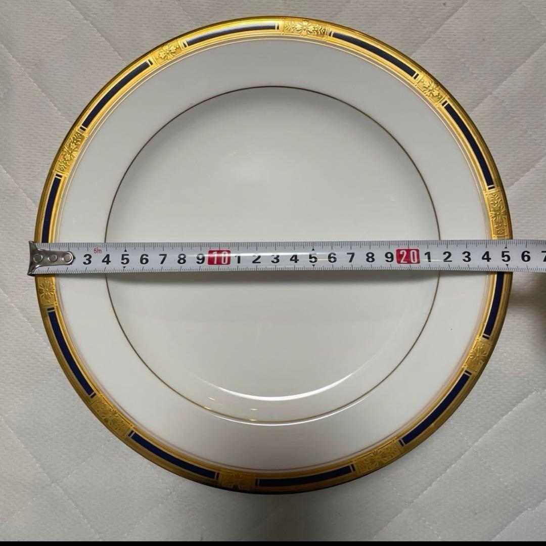 ナルミ食器　ボーンチャイナ　金縁皿25.5cm　4枚セット