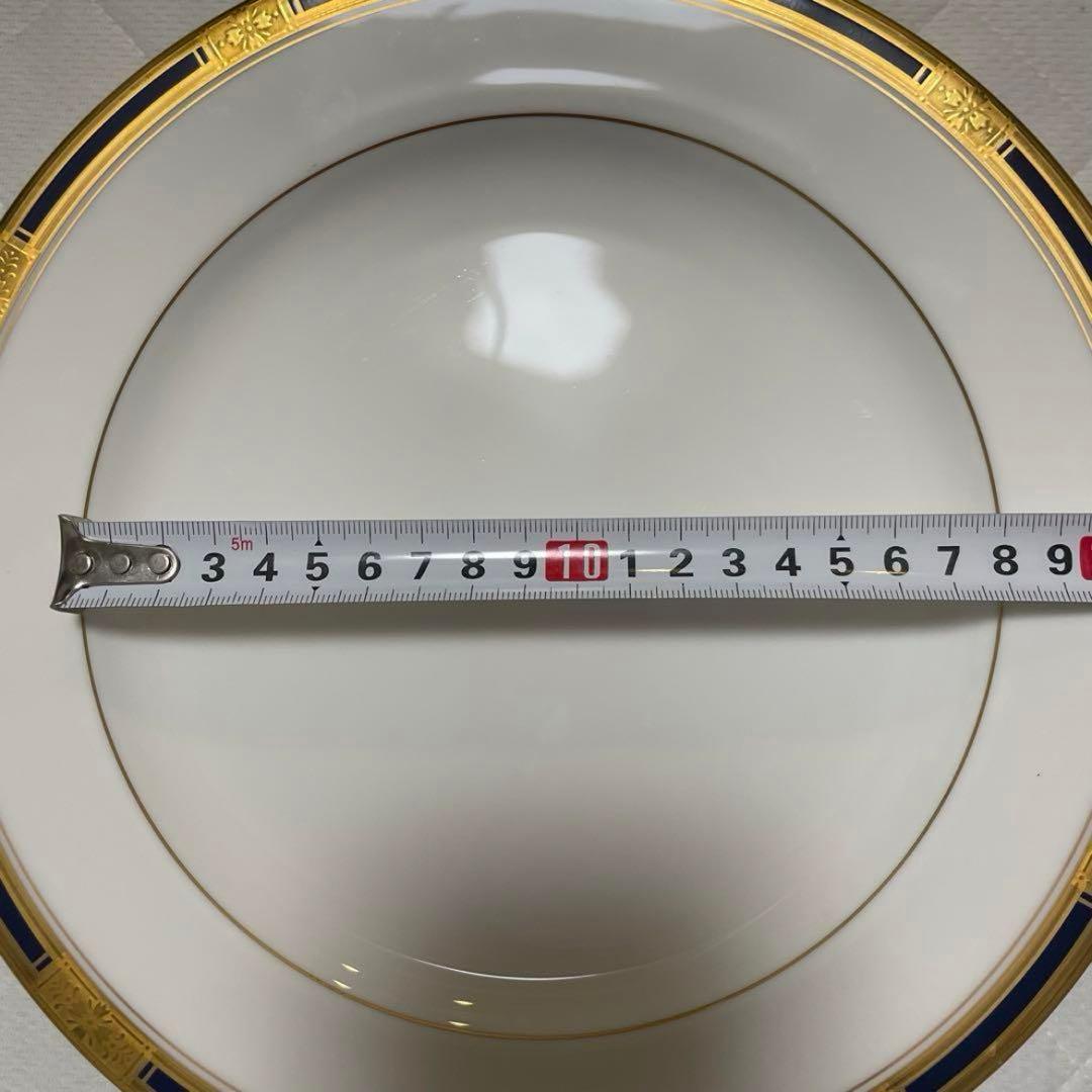 ナルミ食器　ボーンチャイナ　金縁皿25.5cm　4枚セット