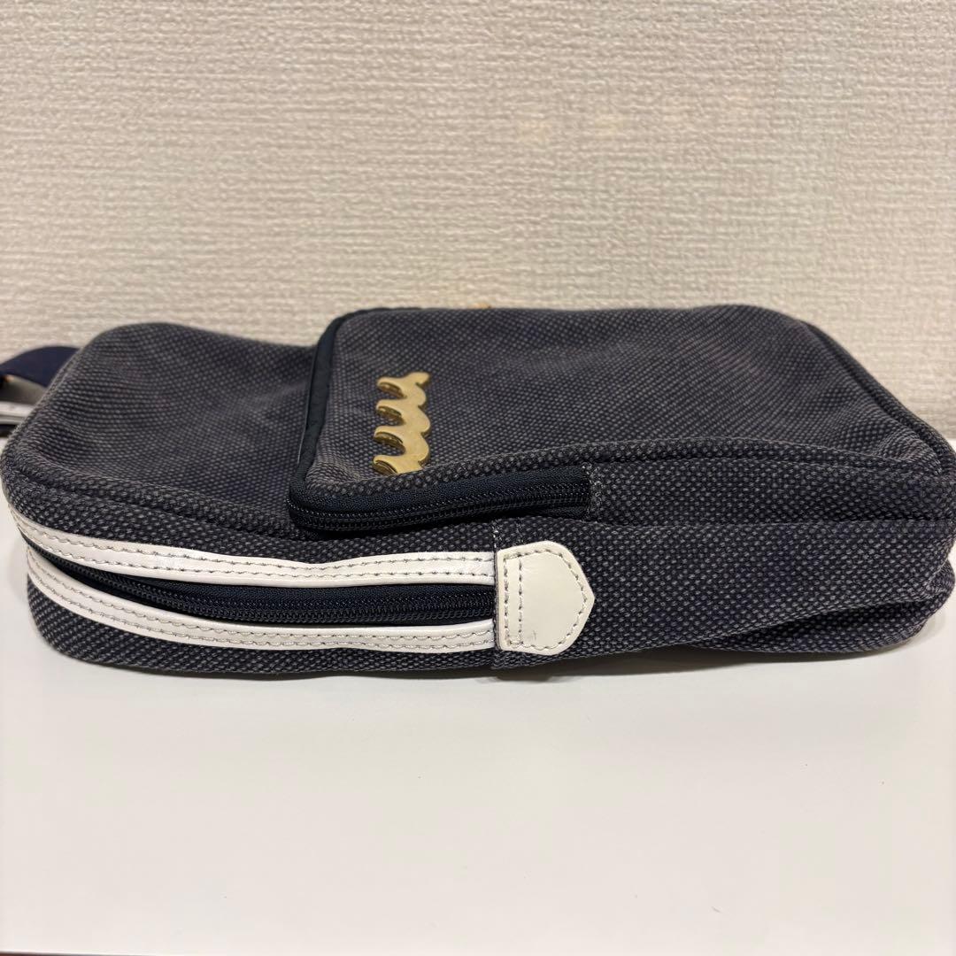 muta MARINE × bonfanti ボディバッグ キャンパス　ネイビー