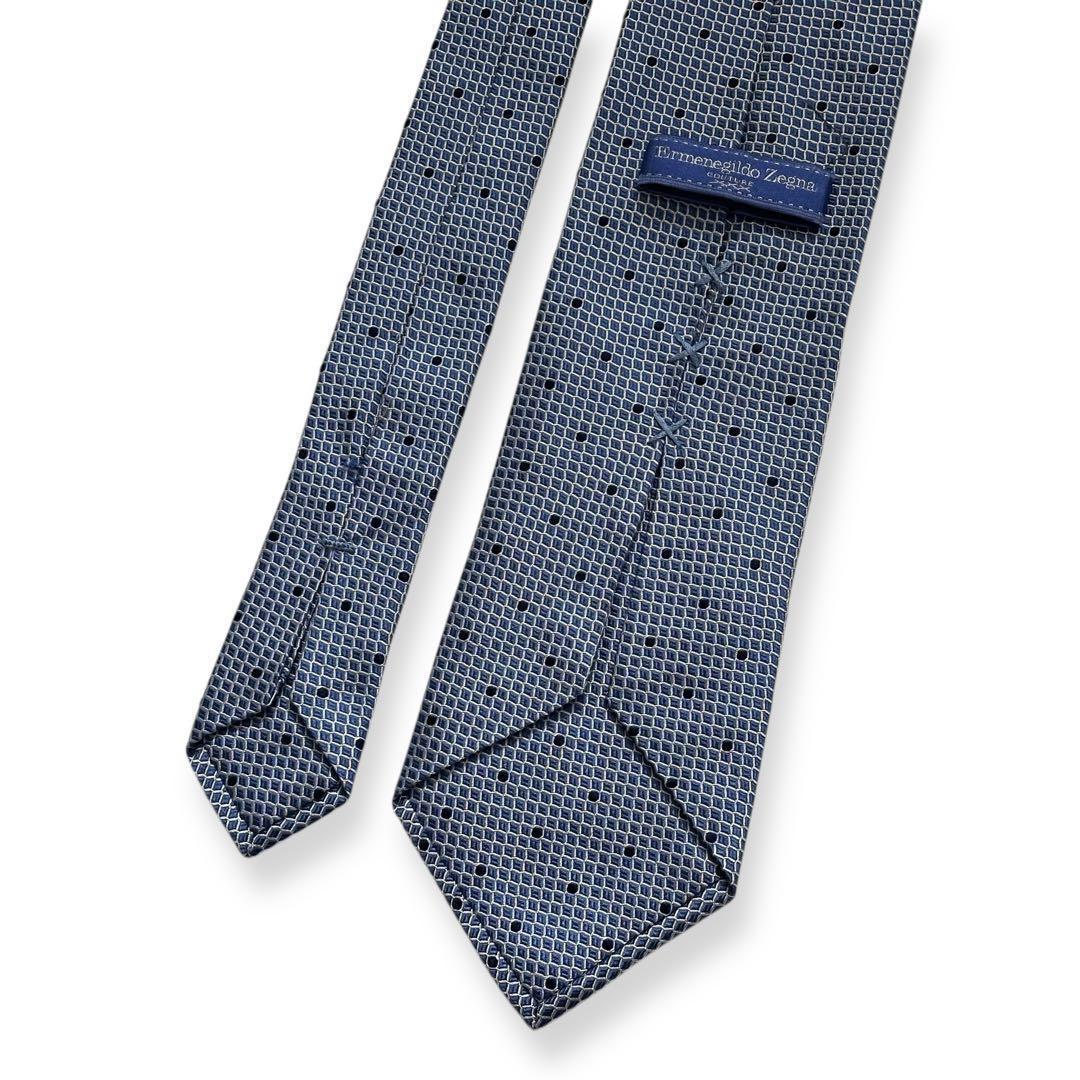 美品✨エルメネジルドゼニア　ネクタイ　トリプルエックス　光沢感　【A】