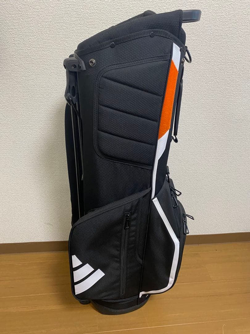 adidas ゴルフバッグ 黒/オレンジ/白