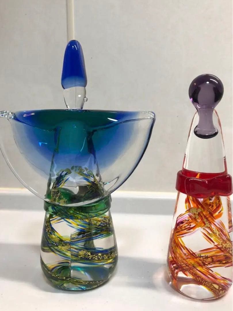 ガラス　立ち雛人形❤️すごく素敵