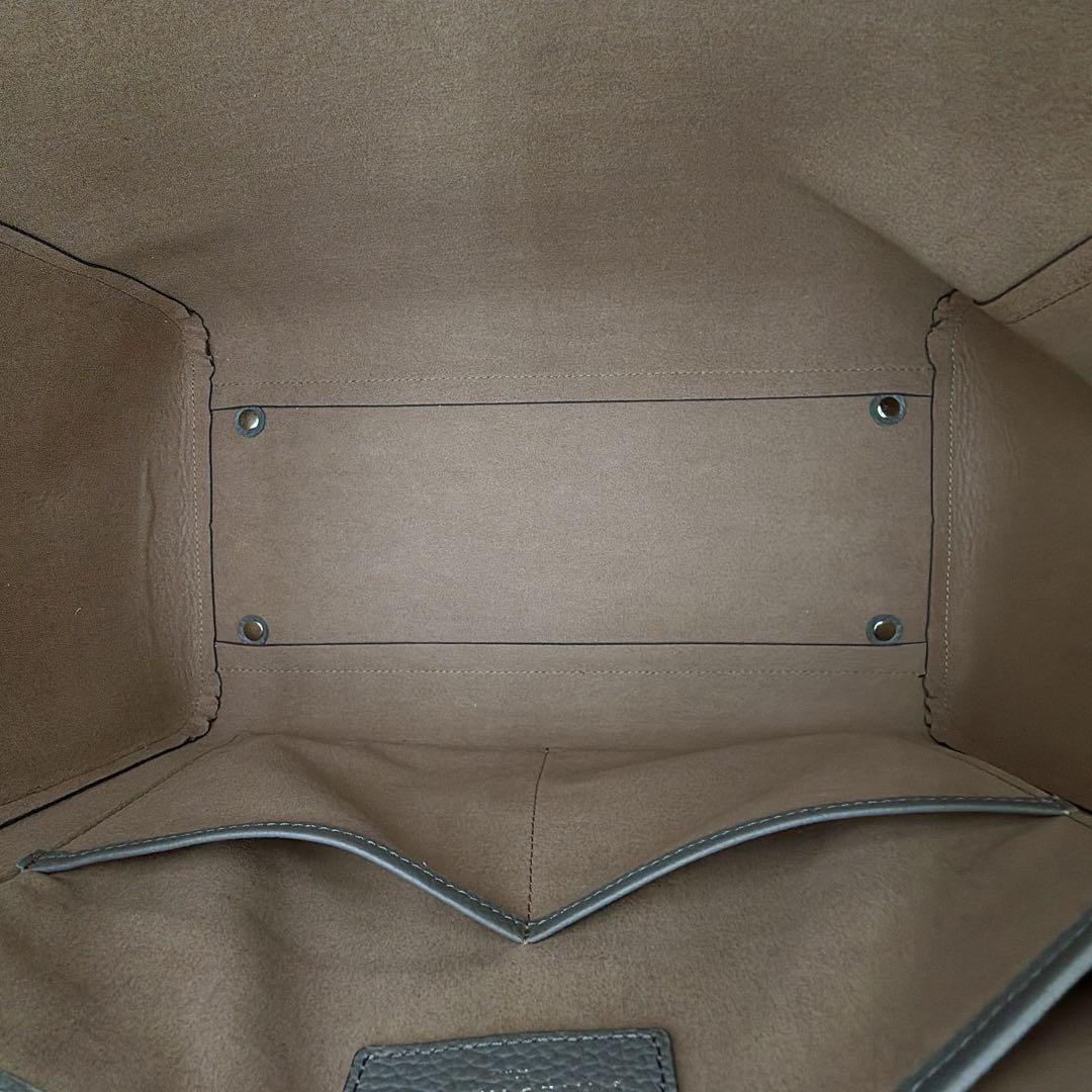 極美品【ユナイテッドアローズ】レザートートバッグ シボ革 大容量 zip仕様