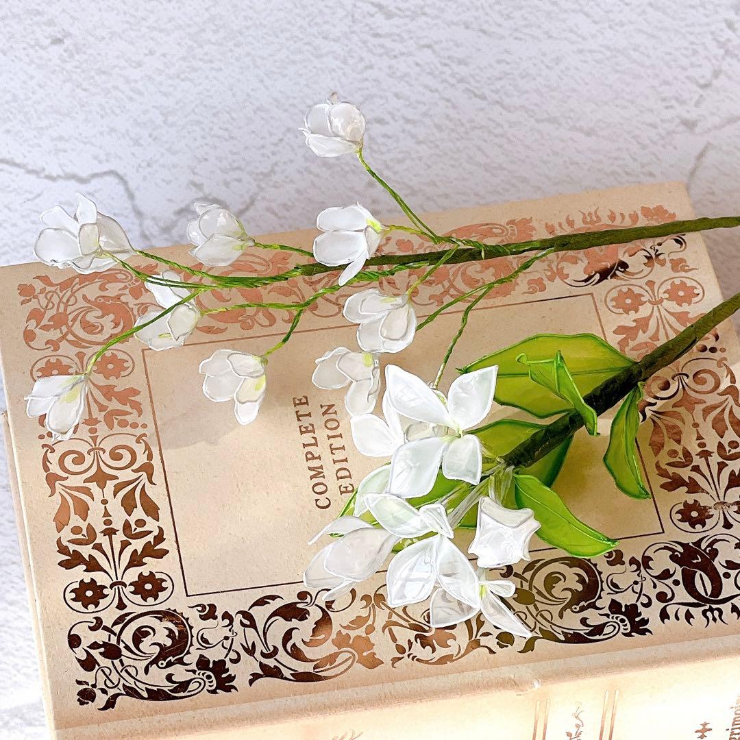 紫陽花2本　アメリカンフラワー　ディップフラワー