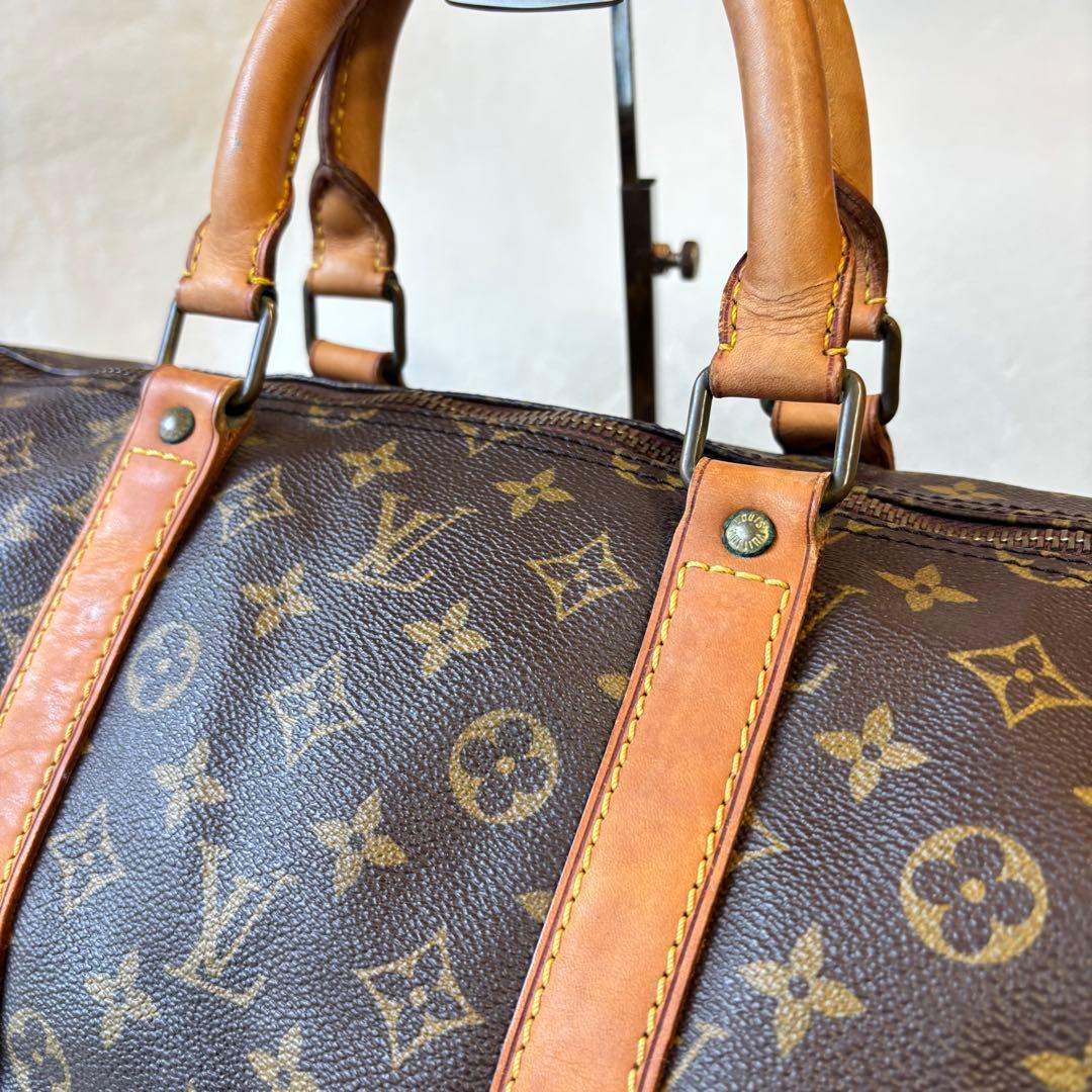 【希少✨】ルイヴィトン　ボストンバッグ　キーポル50レザー　モノグラム