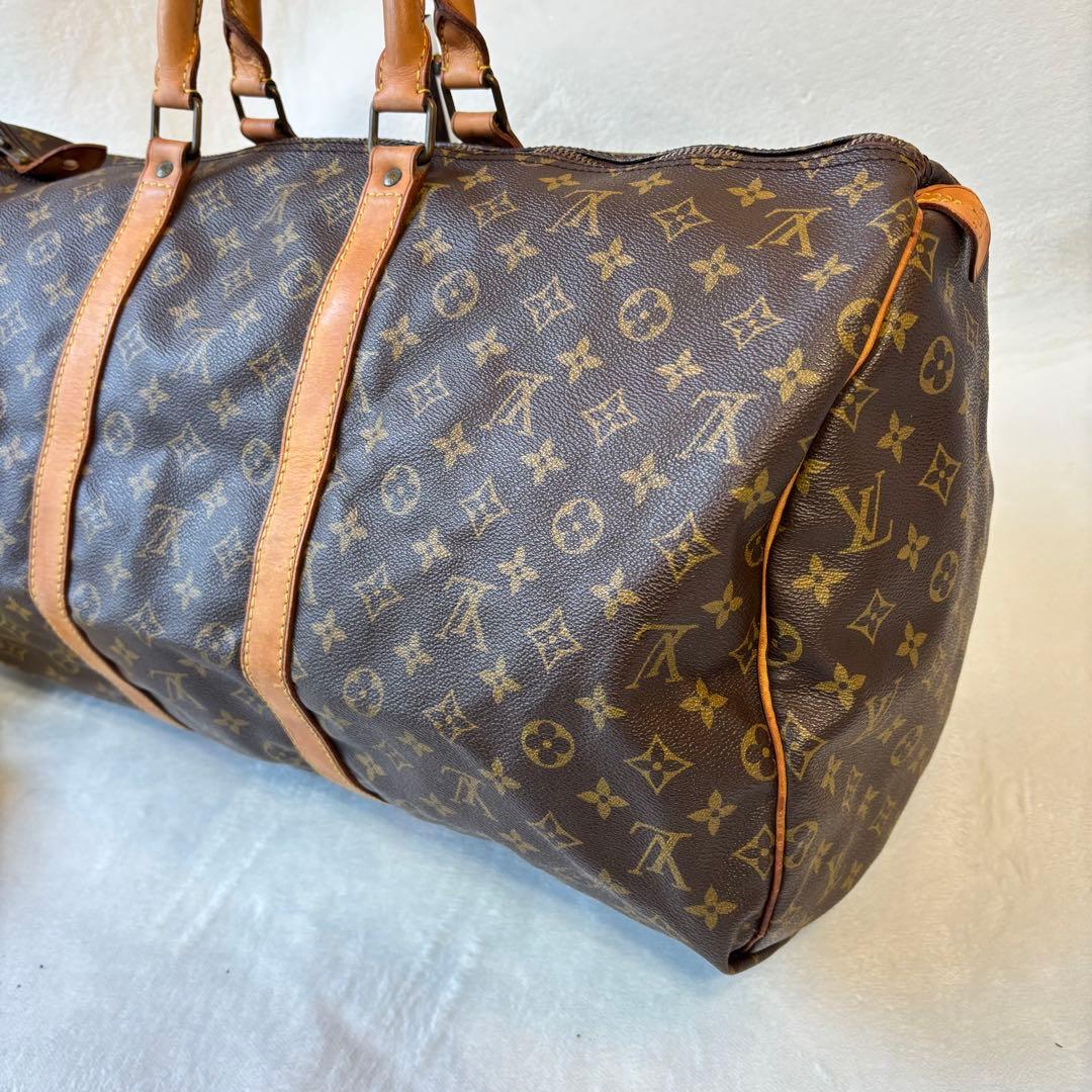 【希少✨】ルイヴィトン　ボストンバッグ　キーポル50レザー　モノグラム