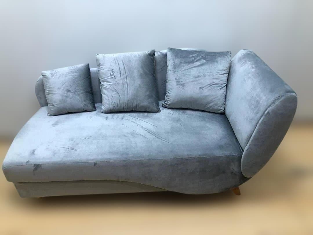 ソファ カウチソファ ファブリック 韓国風 ベロア 収納付き 88205