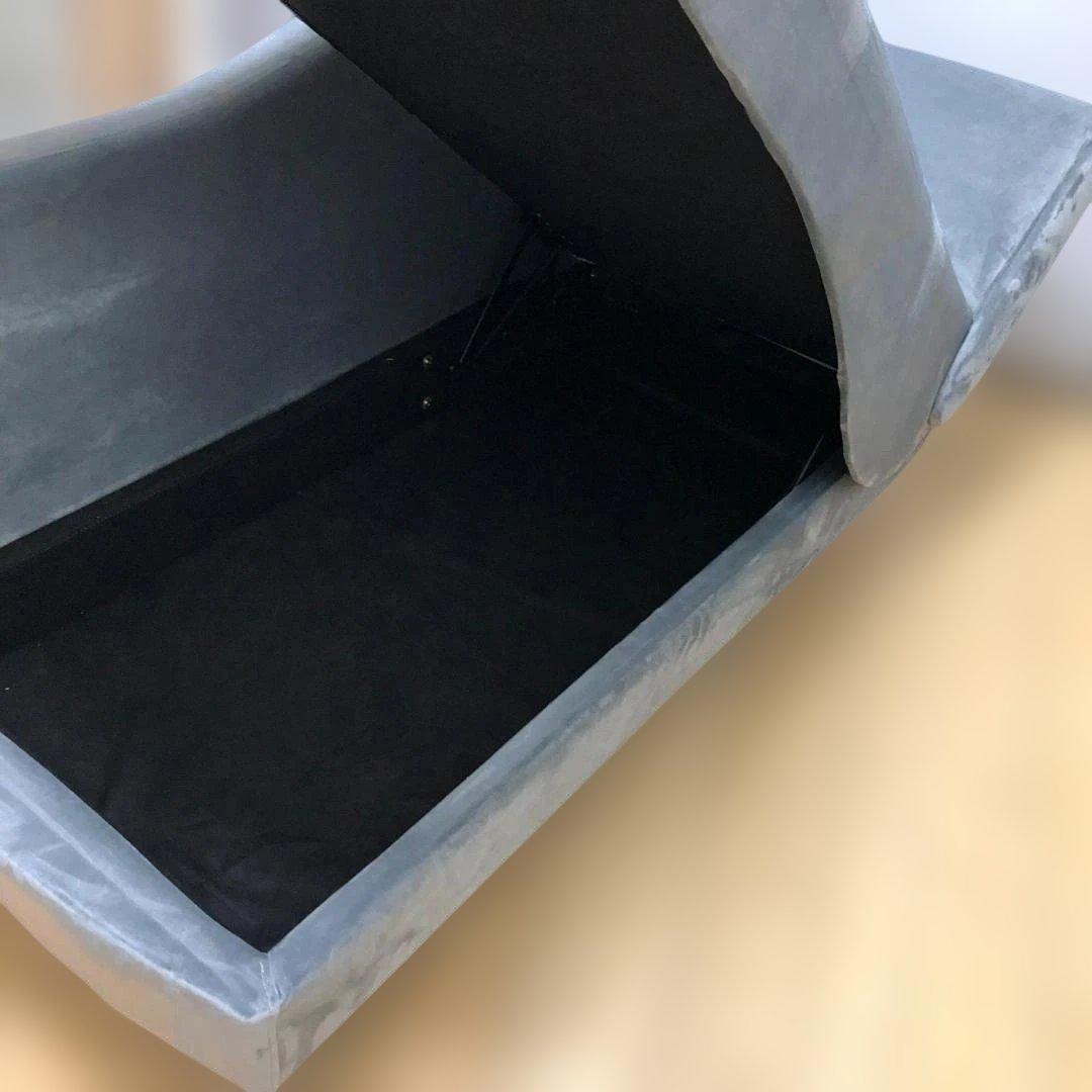 ソファ カウチソファ ファブリック 韓国風 ベロア 収納付き 88205