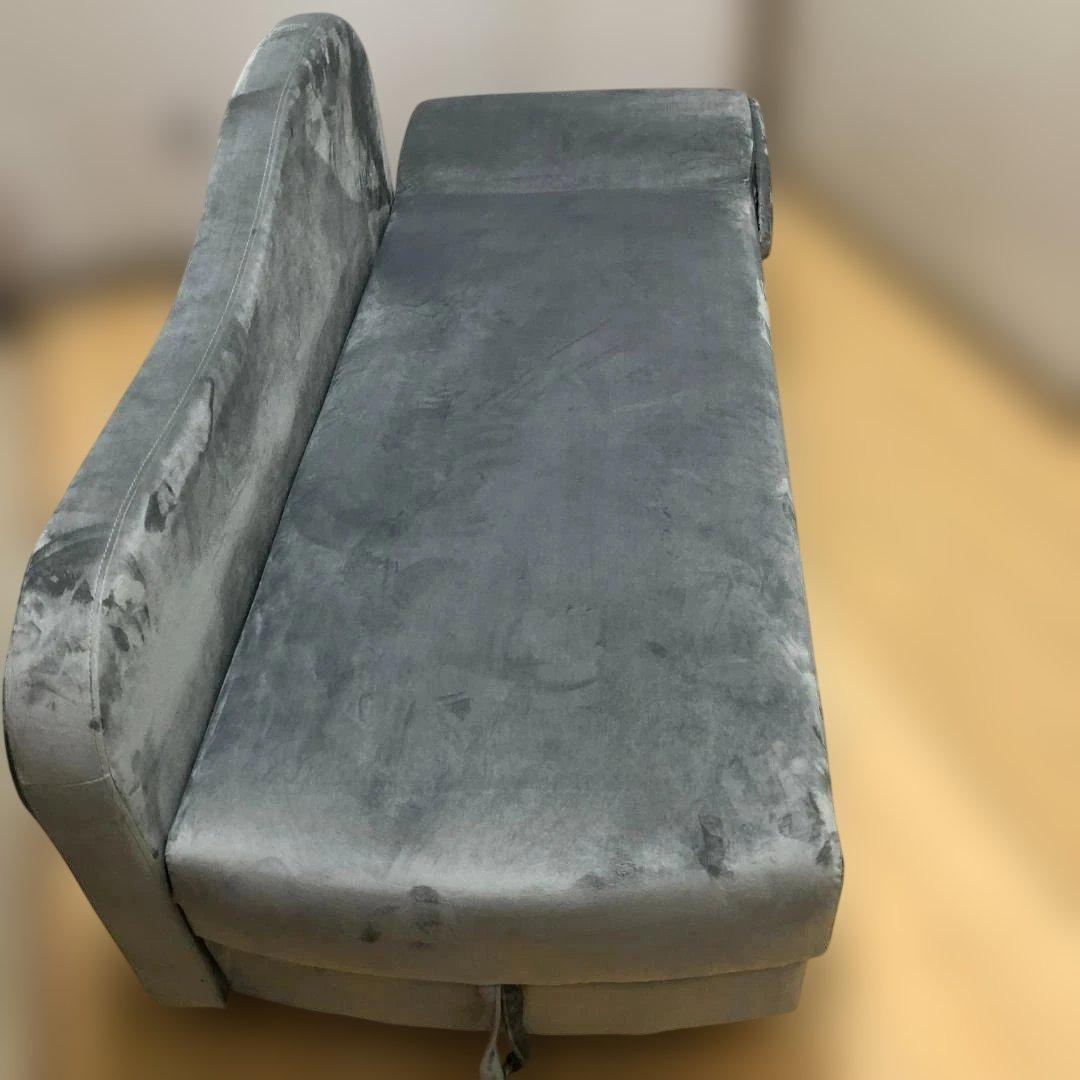 ソファ カウチソファ ファブリック 韓国風 ベロア 収納付き 88205