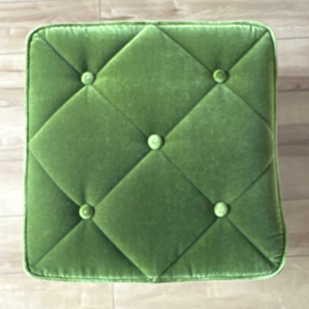 KARIMOKU60 カリモク　オットマン（モケットグリーン）