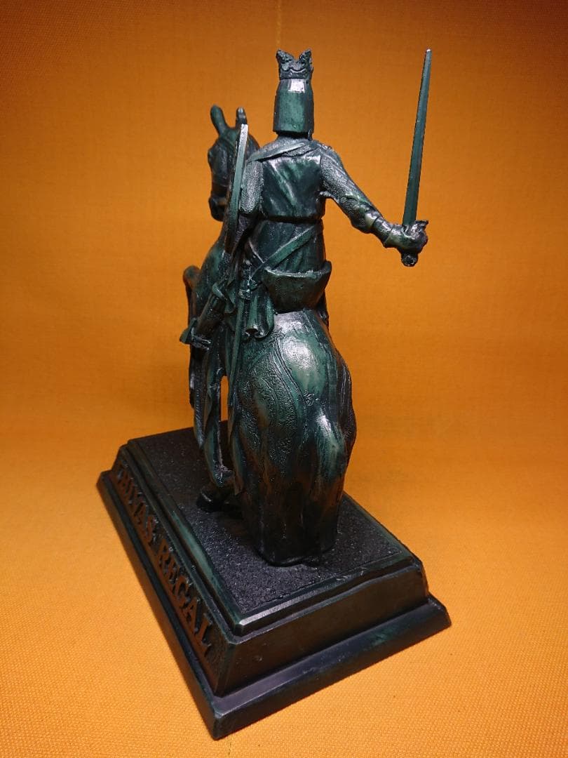 ビンテージ　騎士　馬　人形　金属　置物　インテリア　工芸品　美術品　A2551