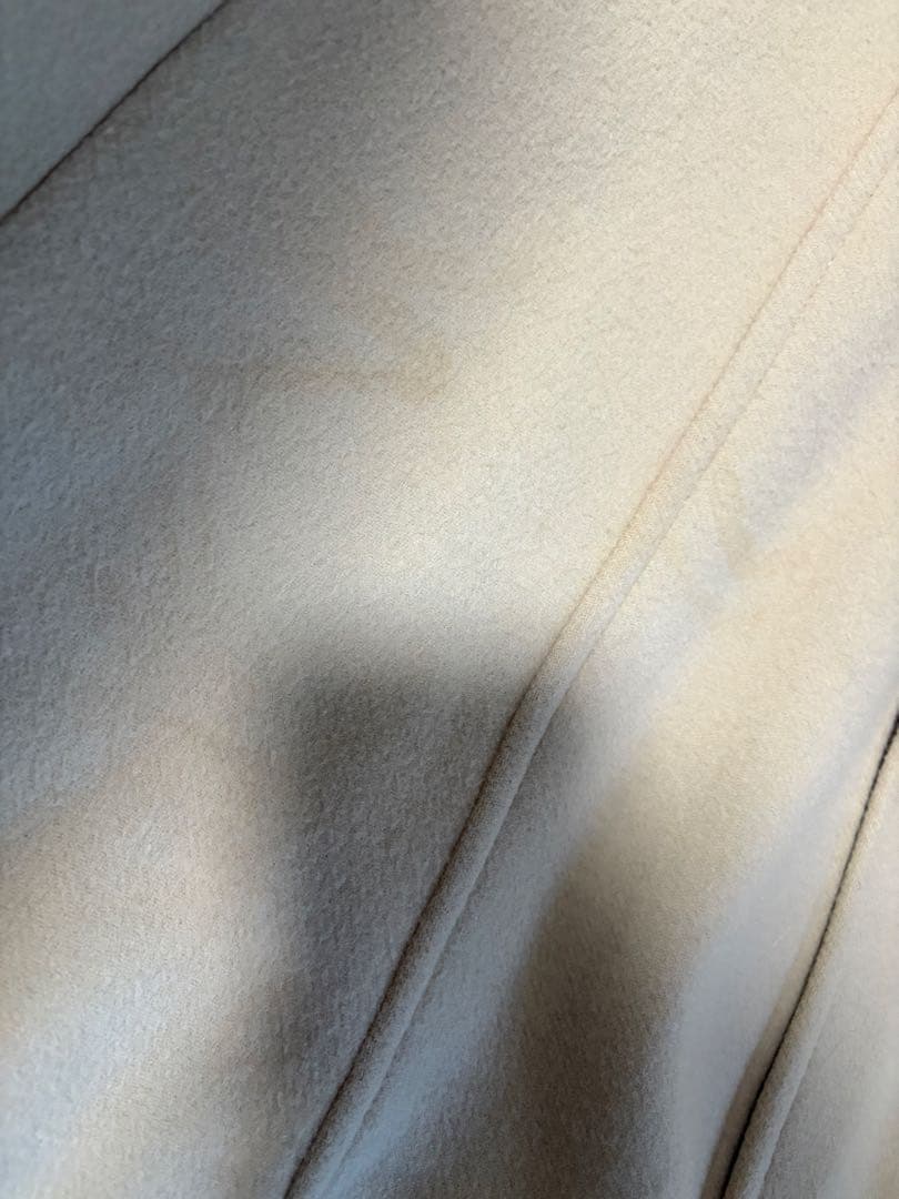 BLUE LABELブルーレーベルリアルファー付ベージュロングコート サイズ38