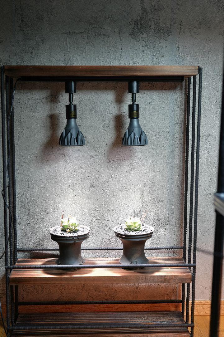 サ*ス様 植物育成棚　ダクトレール付き アイアンシェルフ　男前インテリア 092