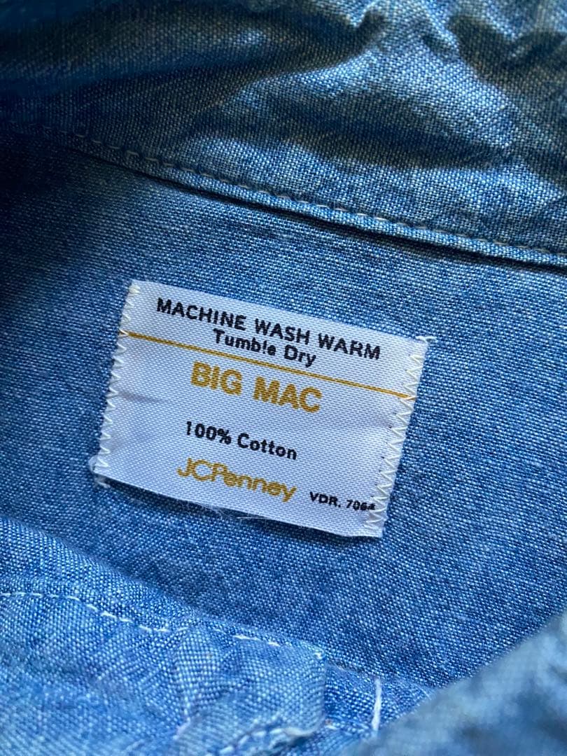 BIGMAC シャンブレーシャツ