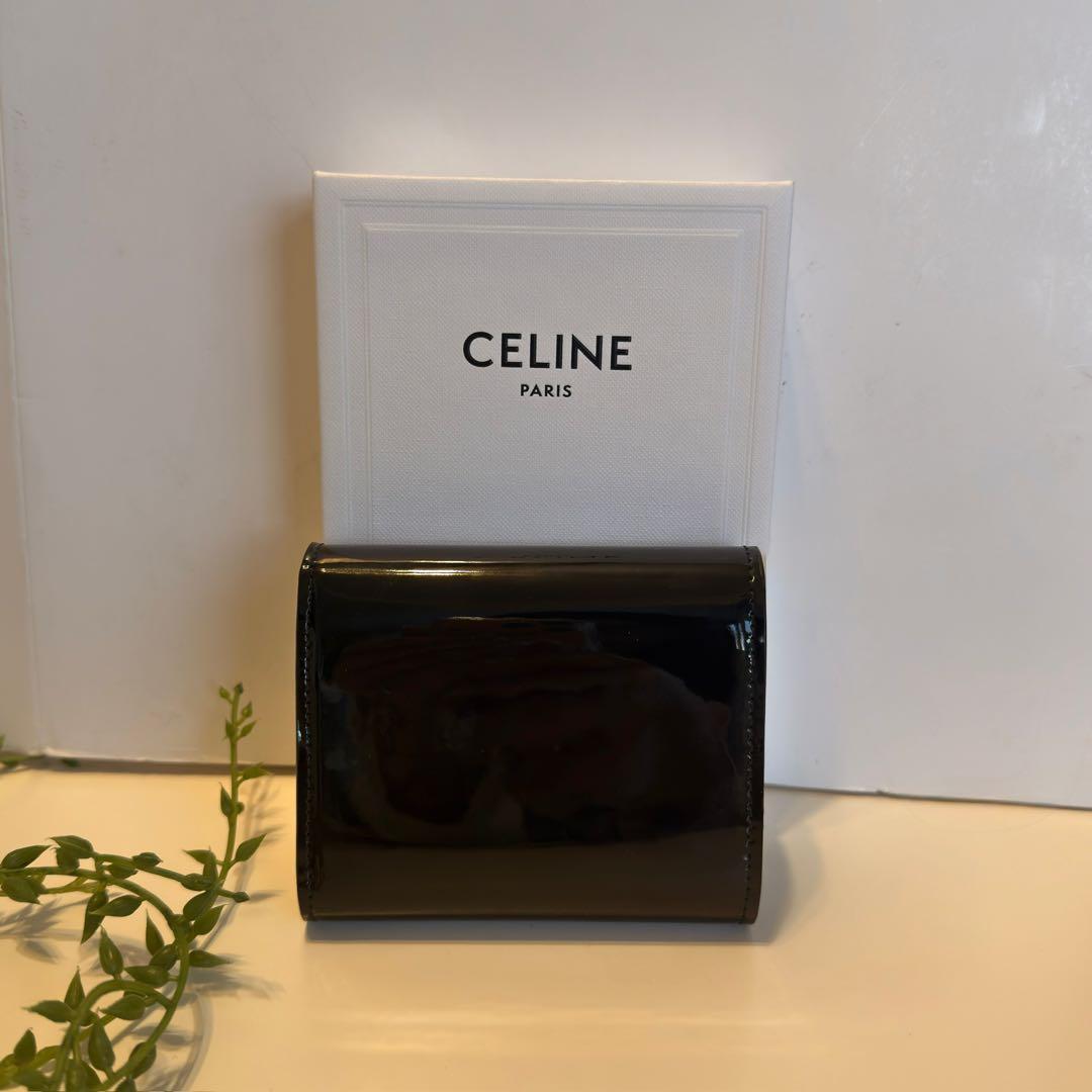 【新品未使用】　CELINE セリーヌ　トリオンフ　フラップウォレット　財布
