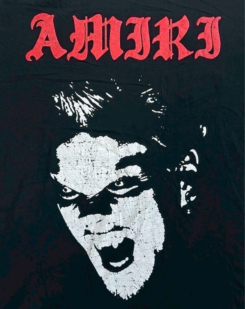 AMIRI アミリフェイスロゴロストボーイUSAコットンプリントロゴN24