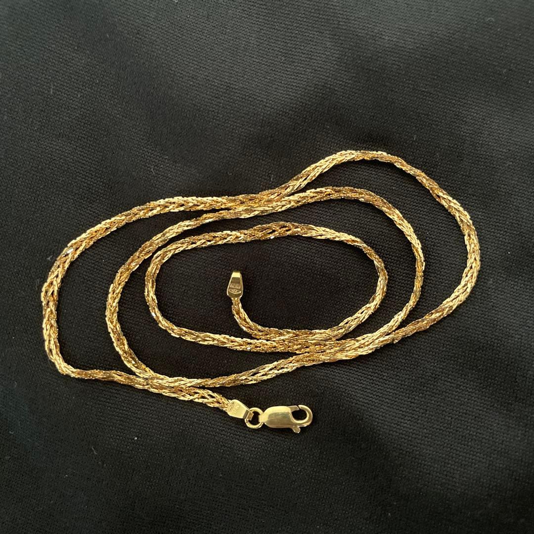 K18 ネックレス 総8g 50cm YG 喜平