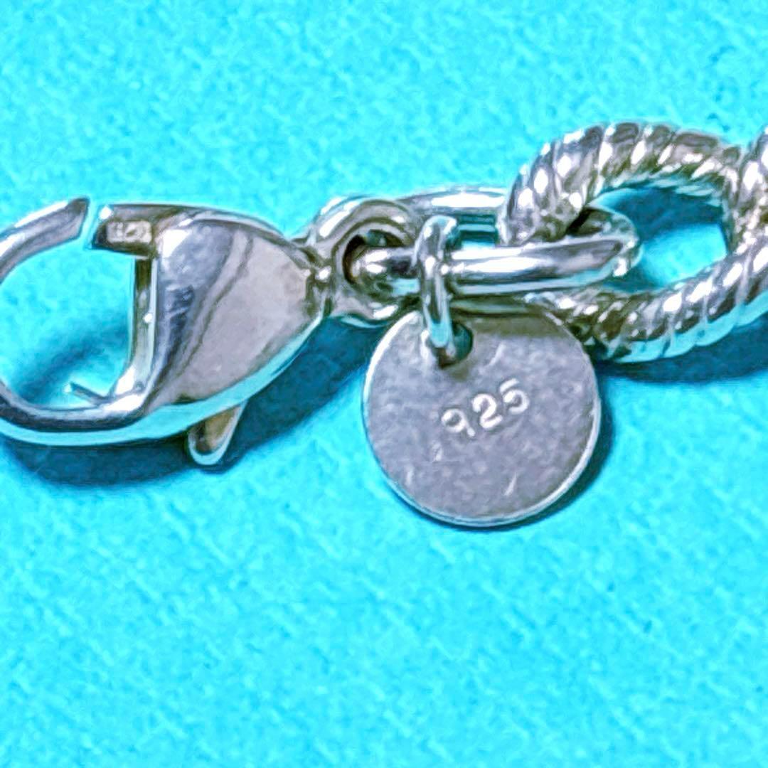 【極美品】19cm ティファニー ツイストロープ リンク ブレスレット 925