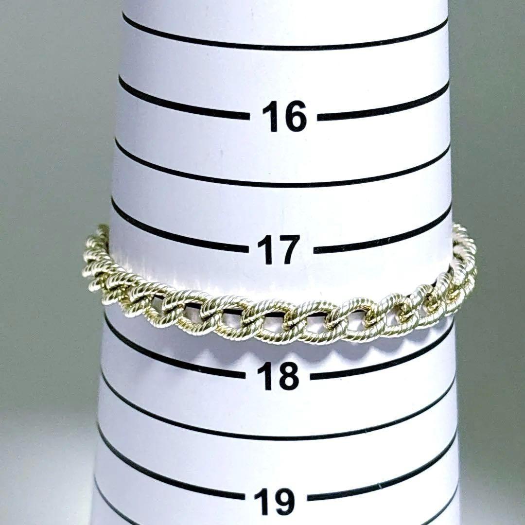 【極美品】19cm ティファニー ツイストロープ リンク ブレスレット 925