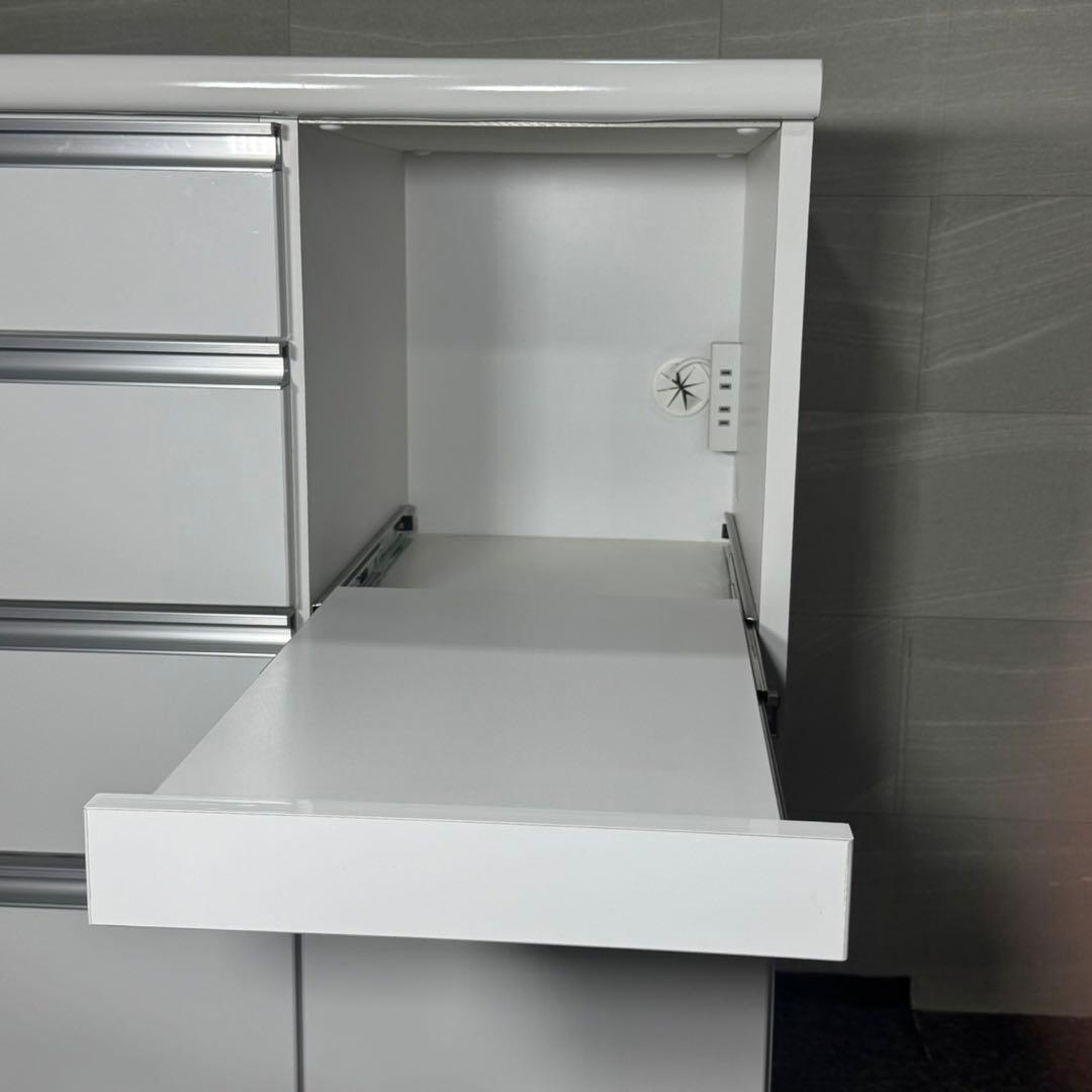 大川家具 キッチンカウンター 幅140cm 食器棚 家具 家具 d4947