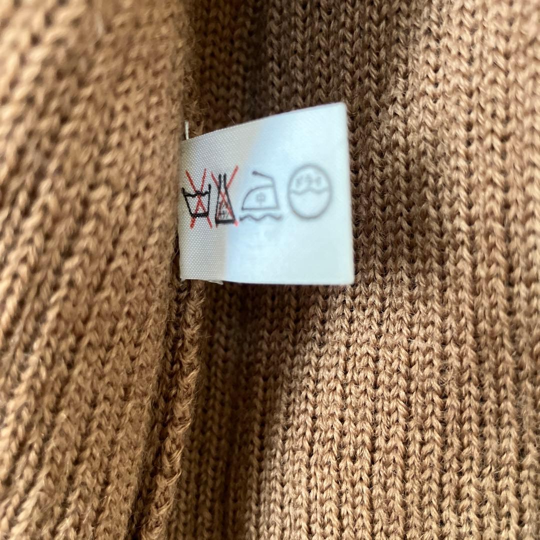 ＊美品＊アトリエまりこ／花柄モチーフ　ニット　　ブラウン