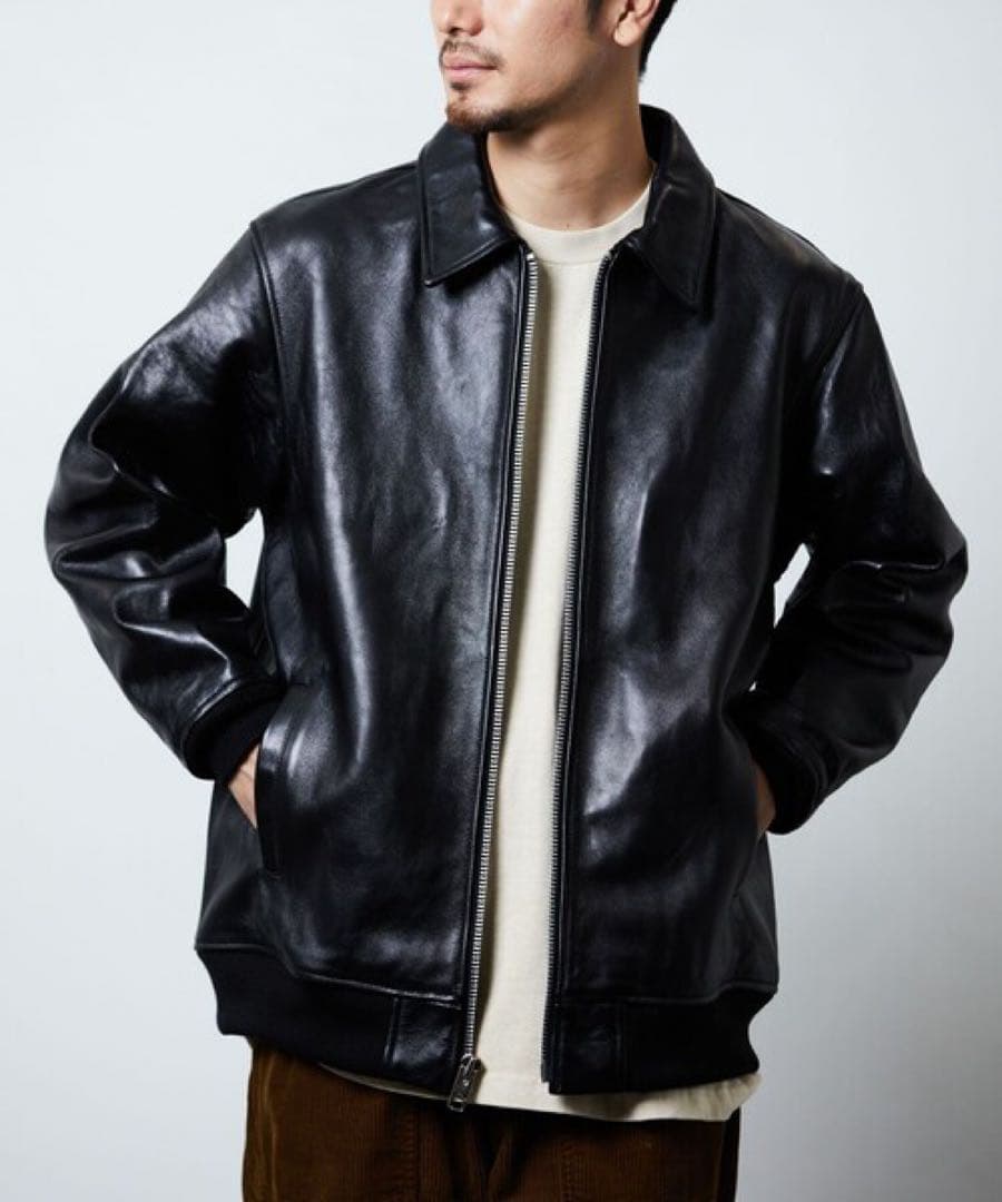 Schott/ショット 別注 ZIP UP BLOUSON/レザー ブルゾン L