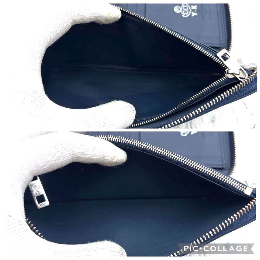 【ICタグ付き】 ルイヴィトン アエログラム マリーヌ ヴェルティカル 長財布