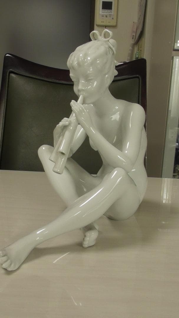 KAISER　カイザー【KAISER製　縦笛を吹く裸婦】　リヤドロ　Ｌ545