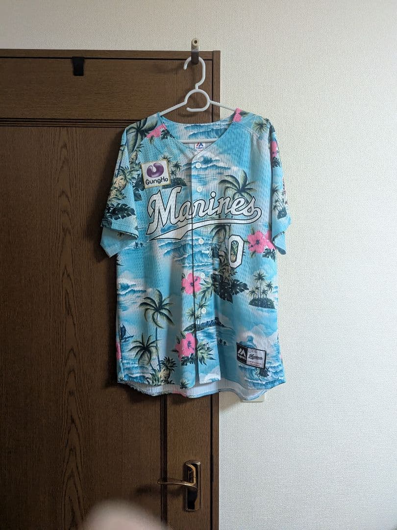 #激レア千葉ロッテ #0 荻野選手 マリフェス、サマフェス サイズL 5枚セット