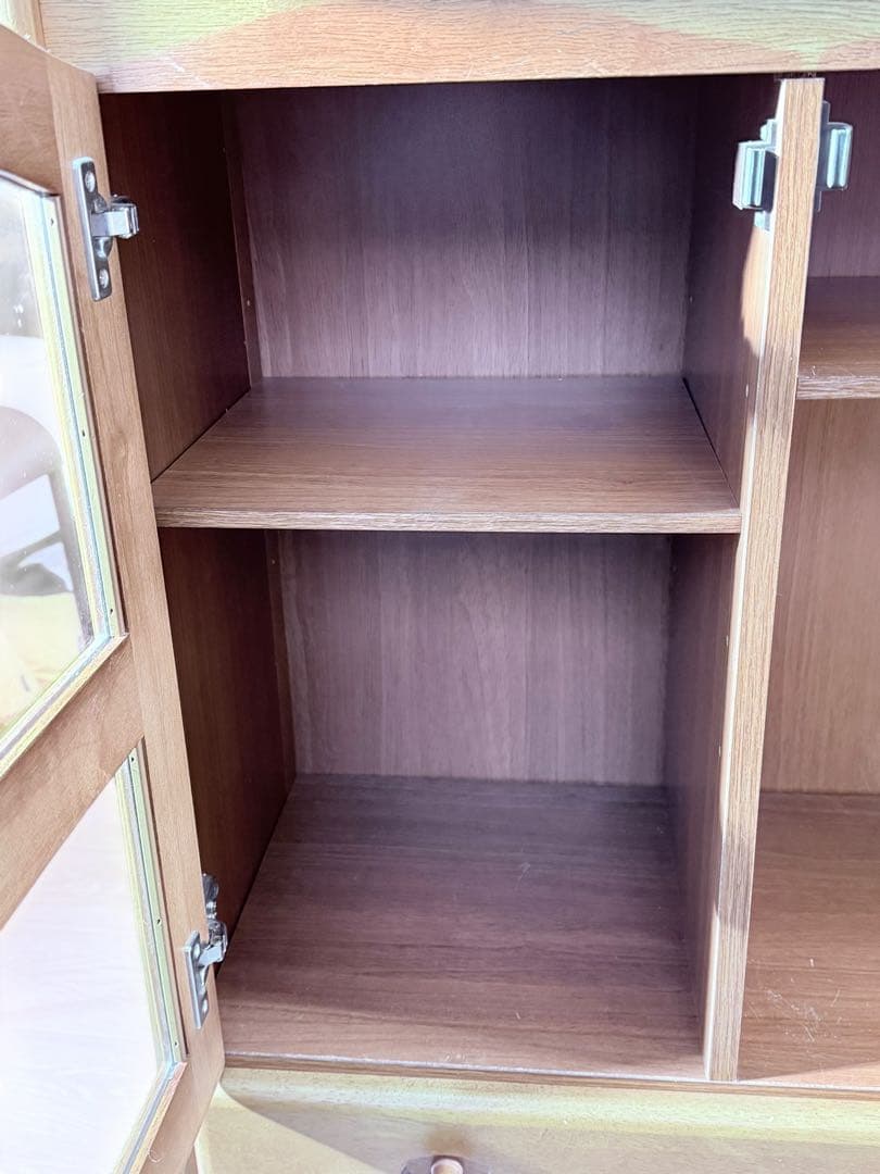 オールドカリモク karimoku キャビネット収納 彫刻 希少