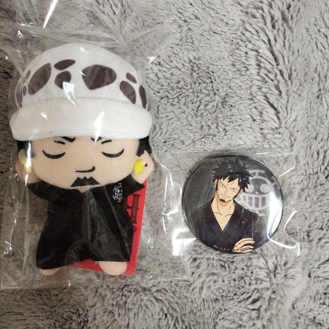 d*3様 ONEPIECEトラファルガー・ロー 極楽湯コラボ ぬいぐるみ缶バッジ
