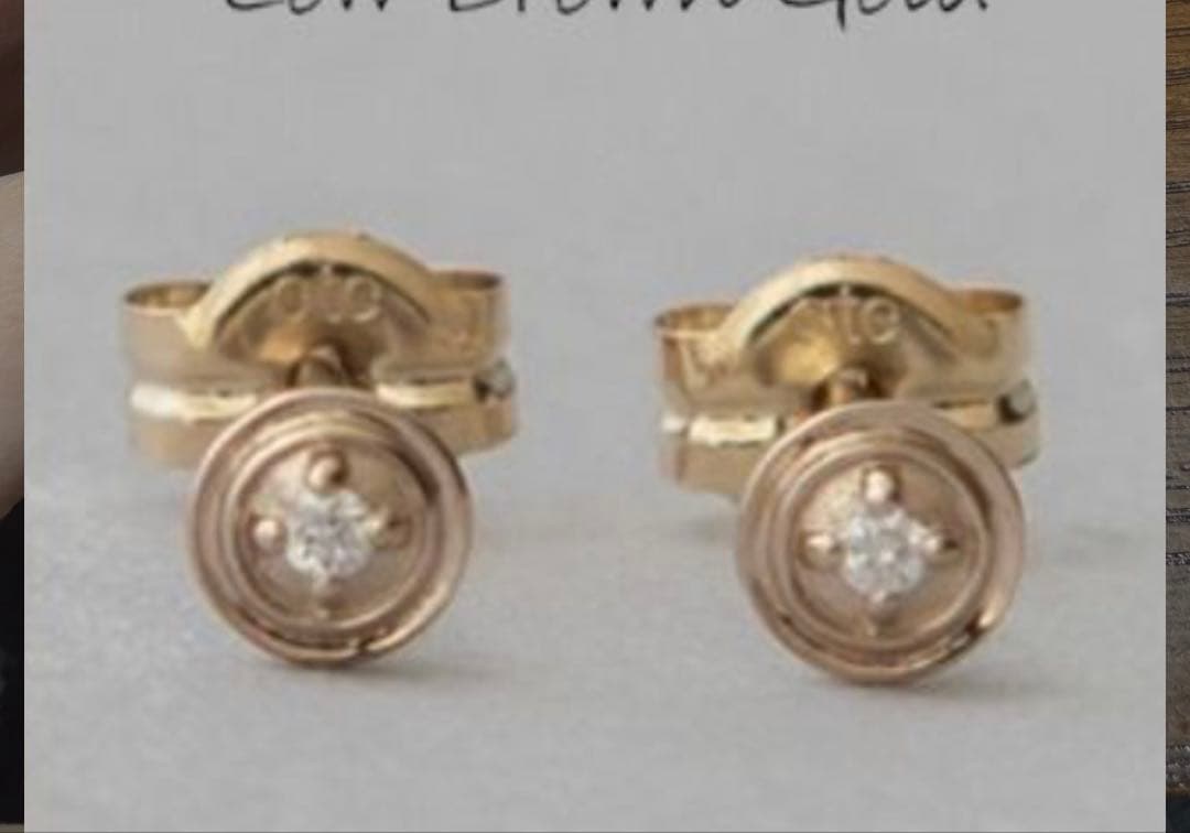 ete ピアス my essentials k18 ブラウンゴールド 限定品