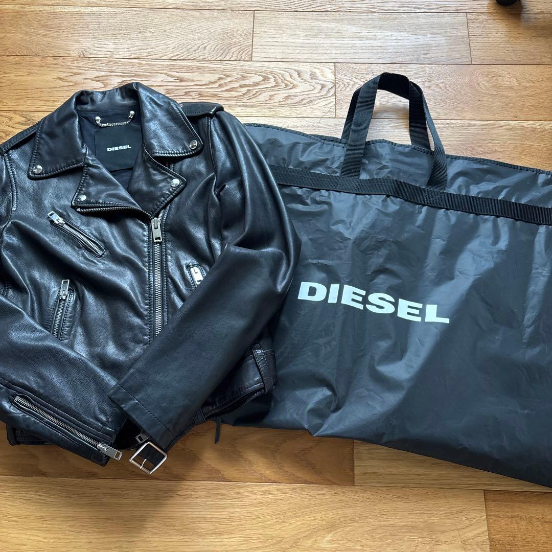 DIESEL ブラック レザージャケット