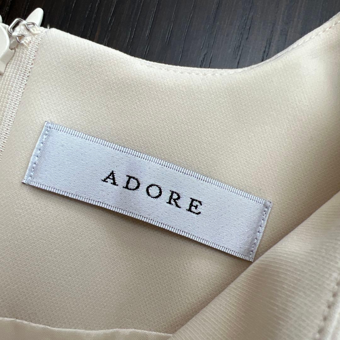 アドーア　ダブルクロスワンピース（ベージュ）