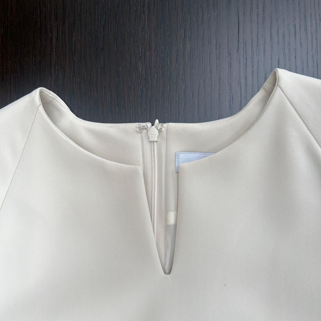 アドーア　ダブルクロスワンピース（ベージュ）