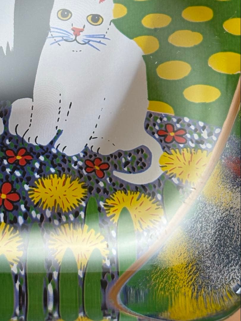  ネコのガラスカード \"Perhepotretti\"