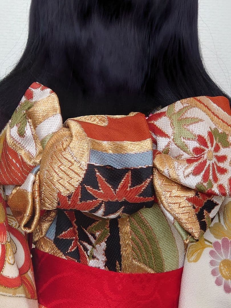 【送料込み】松寿作 市松人形 「浪花のいちまさん」立ち、座り2体セット 元箱付き