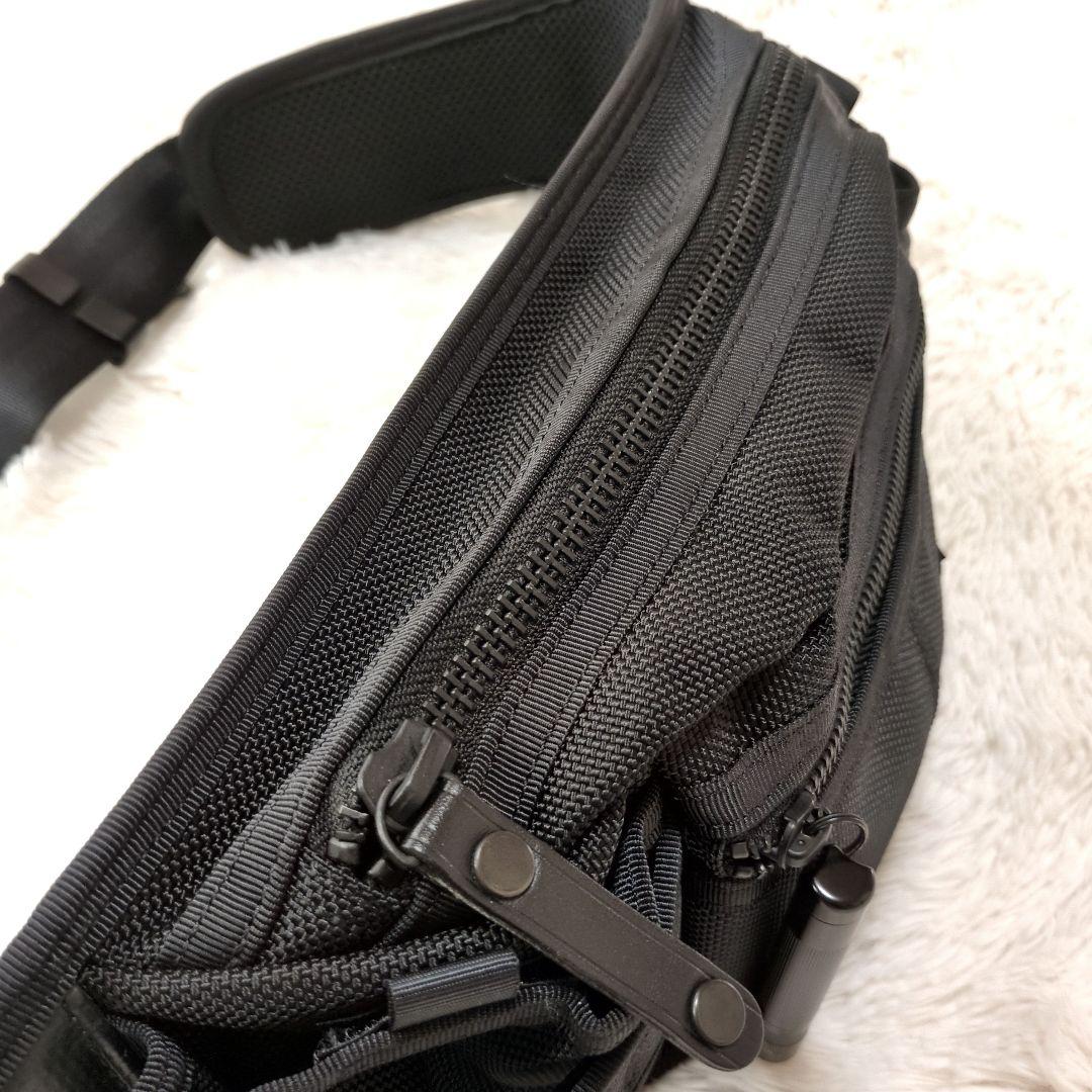 【超美品】PORTER　HEAT　ウエストバッグ　S　黒　マグライト付き　人気