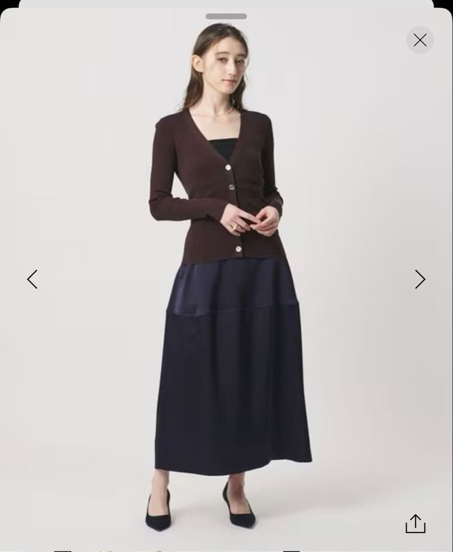 新品未使用　ユナイテッド　アローズ　サテンコクーンスカート　M（38）