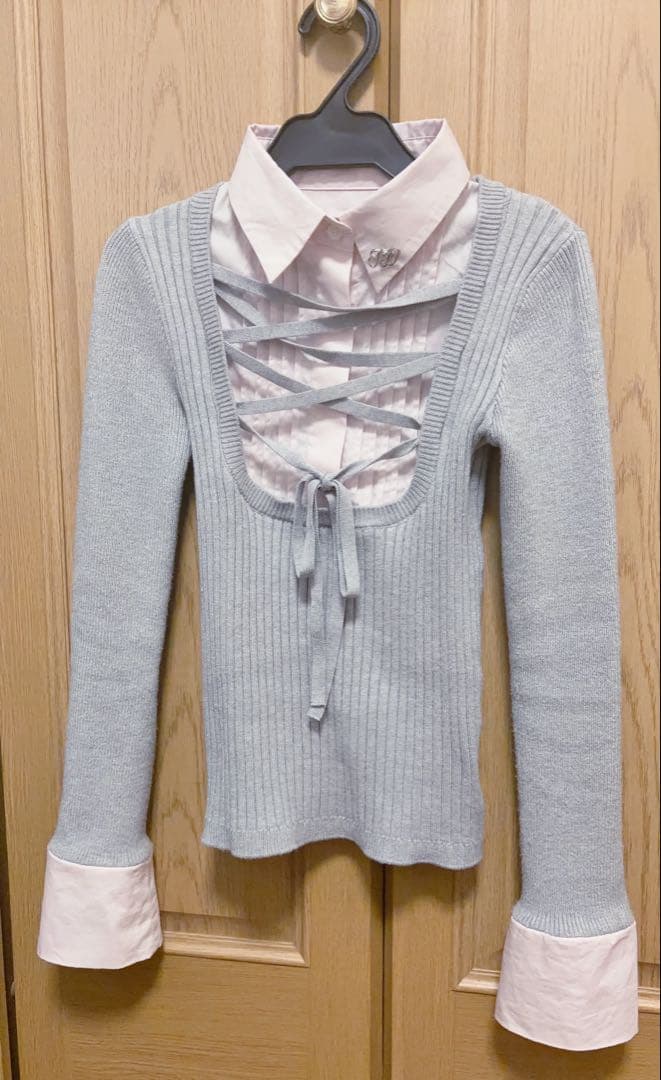 HONEYMEW ハニーミュウ レースアップドッキングトップス