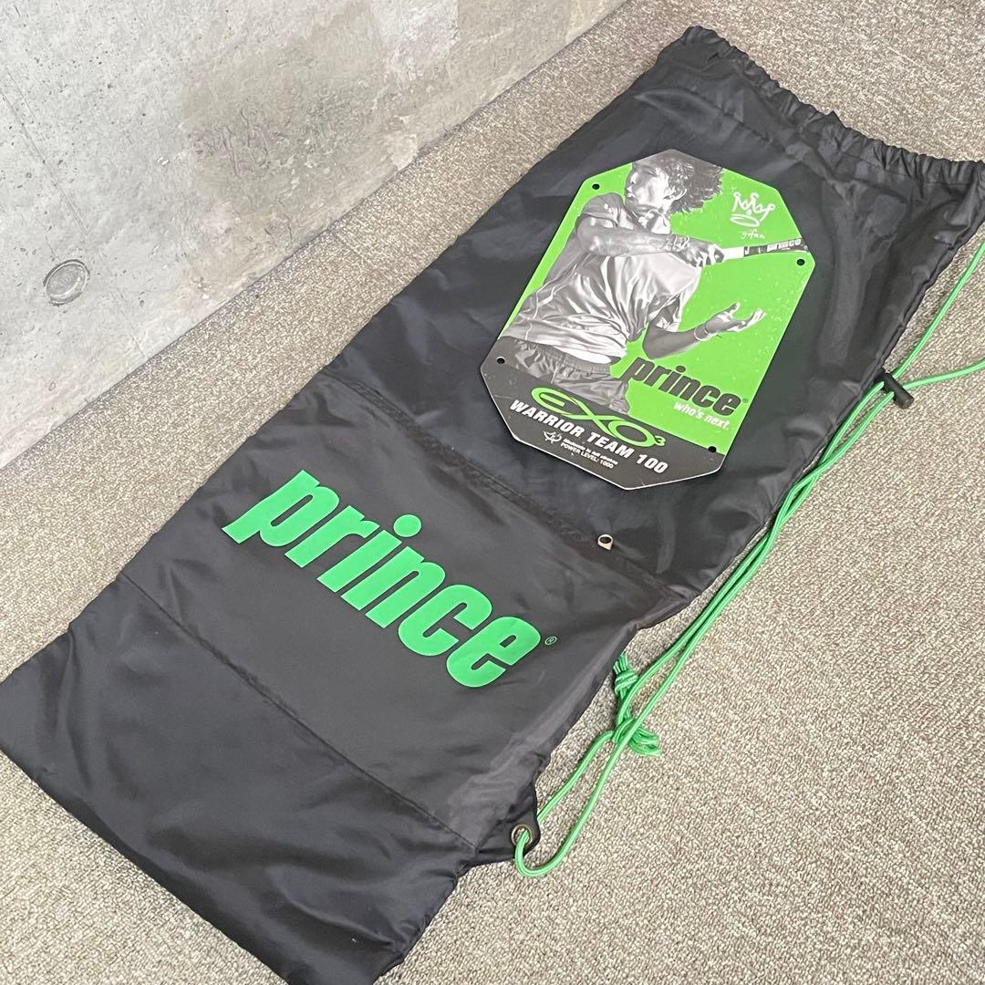 テニスラケット Prince プリンス 硬式用 ラケット 白 黒 袋付き